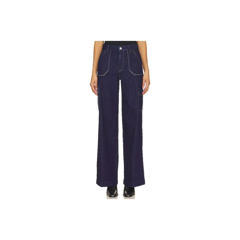 PAIGE Casual Pants Women's Marine Blue-0