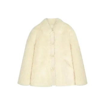 Summer Hooray Velvet feel Coat Women's Beige Yellow