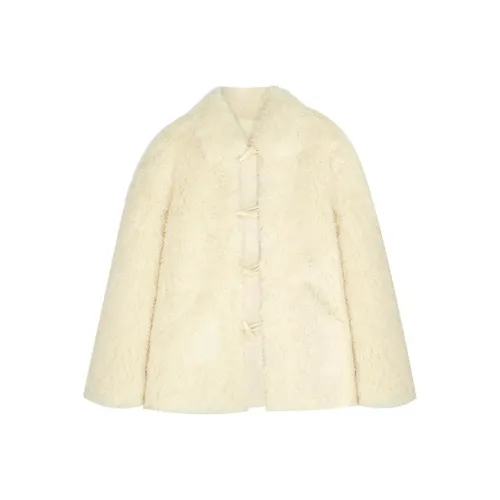 Summer Hooray Velvet feel Coat Women's Beige Yellow