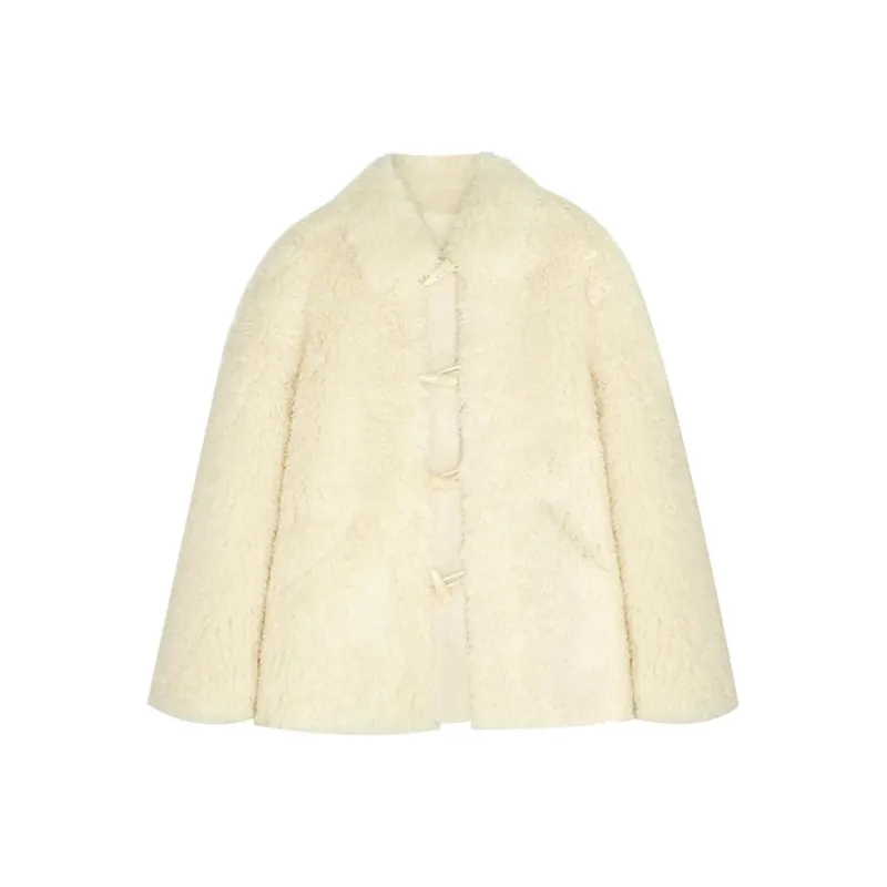 Summer Hooray Velvet feel Coat Women's Beige Yellow-0