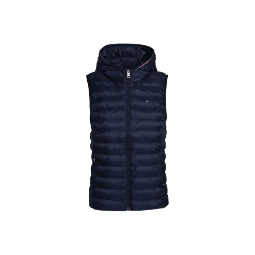 Tommy Hilfiger Padded Global Stripe Vest Women's Dark Blue