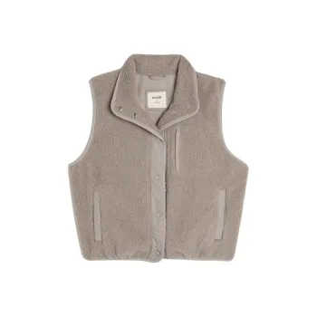 Hollister Vest Women's Brown Gray