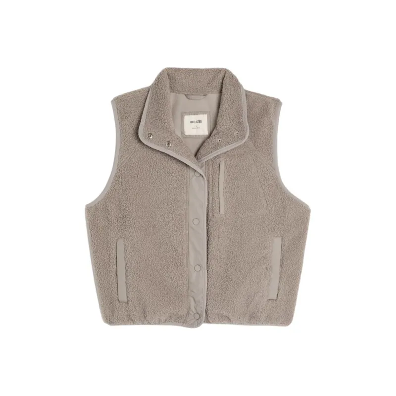 Hollister Vest Women's Brown Gray-0
