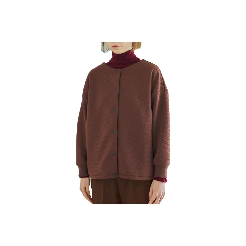 Mizuno Breath Thermo Ripple Quilt 2WAY Velvet feel Coat Women's-6