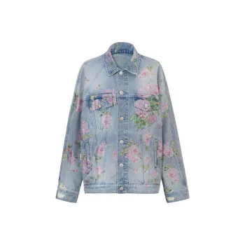 TCH Denim Jacket Unisex Denim Light Blue