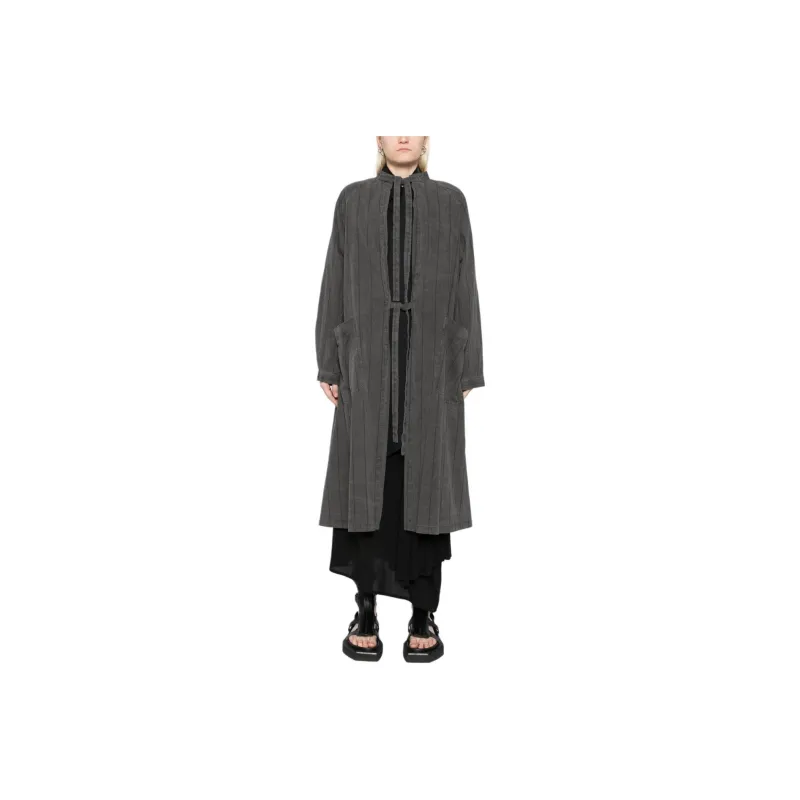Yohji Yamamoto Coats Women's Gray-1