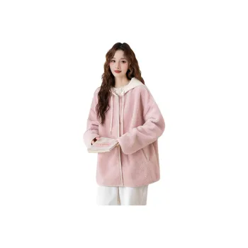 Tonlion Velvet feel Coat Women's Haze Pink