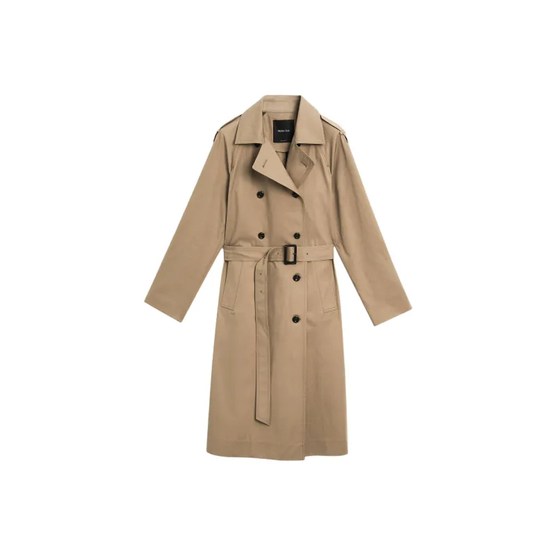 Massimo Dutti Trench Coat Women's Brown-0