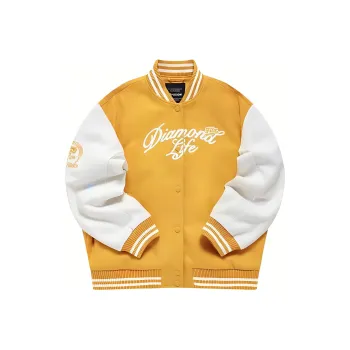 FILA Fusion Baseball Jacket Women's Apricot Yellow Orange