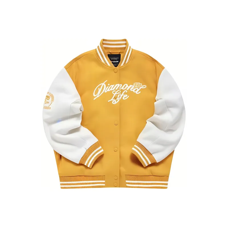 FILA FUSION Baseball Jacket Women's Apricot Orange-0
