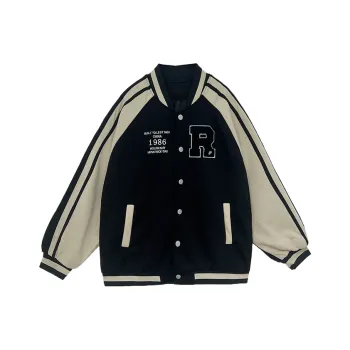Icicofficial Baseball Jacket Unisex Black