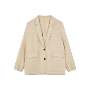 SOLIGHTER Business Suit Women's Oat Linen