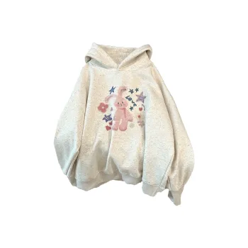 Mu Xiao Xin Sweatshirt Women's White Gray