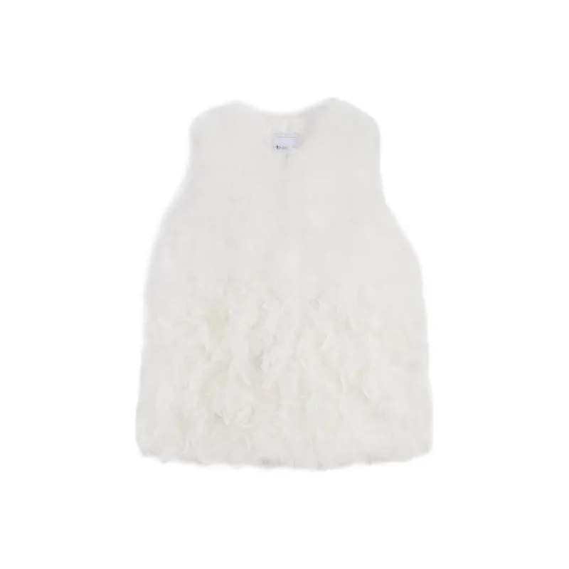 Bebe Vests Women's White-0