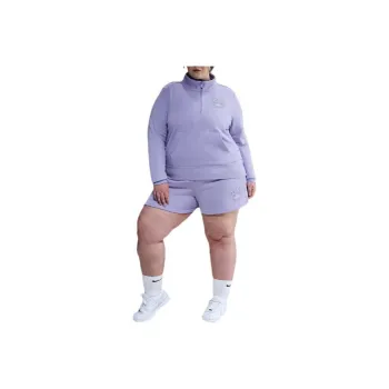 Nike Sportswear Club Fleece Women's Mock Neck 1/2 Zip Graphic Top