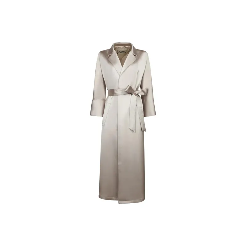 HERNO Satin Trench Coat-0