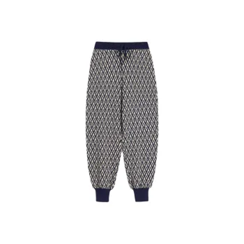 Valentino All Over Logo Patterned Drawstring Pants