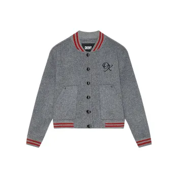 DKNY Baseball Jacket Women's Gray