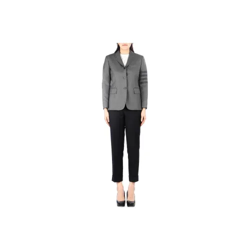 THOM BROWNE High-Waisted Straight Leg Pants