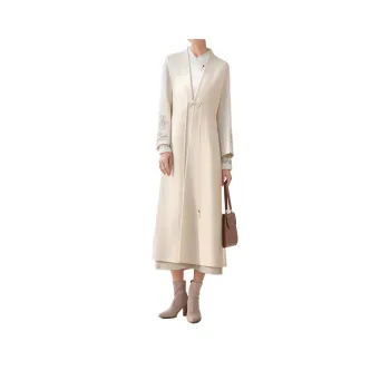 Mapping Coats Women's Ecru