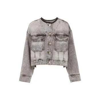 ONLY Denim Jacket Women's J08 Light Denim Gray