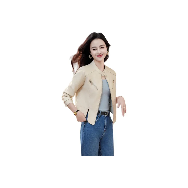 Fele.d Leather Jackets Women's-2
