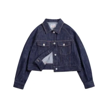 MADEN Denim Jacket Women's Dark Blue
