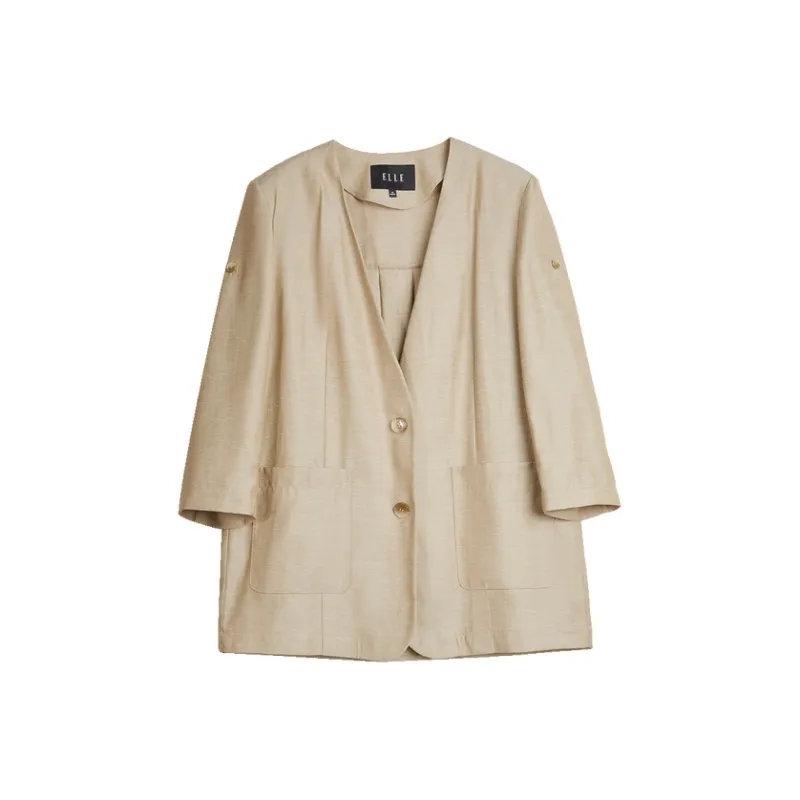 ELLE Business Suit Women's Light Brown-0