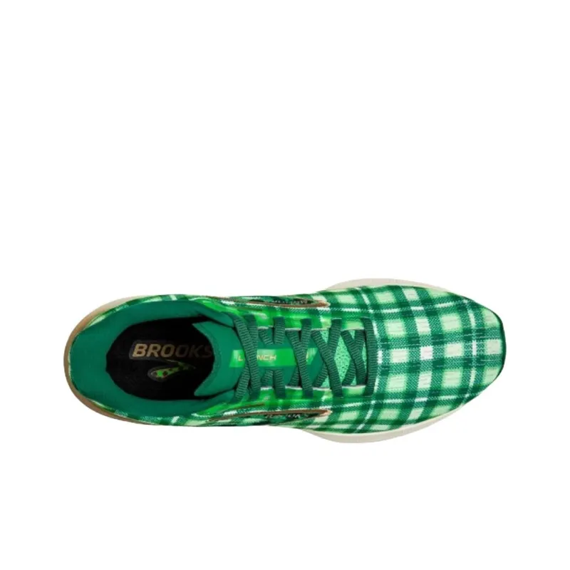 Brooks Launch 10 Anti Slip Wear Resistant Low Top Running Shoes Men's Green-4