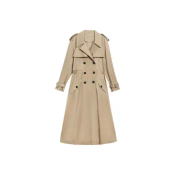 DEAR DEER PUFF Trench Coat Women's Khaki