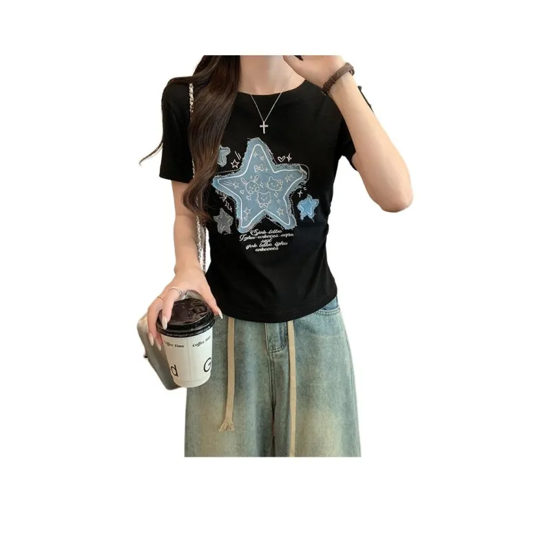 Mu Xiao Xin Set in Sleeve T Shirt Women's-0