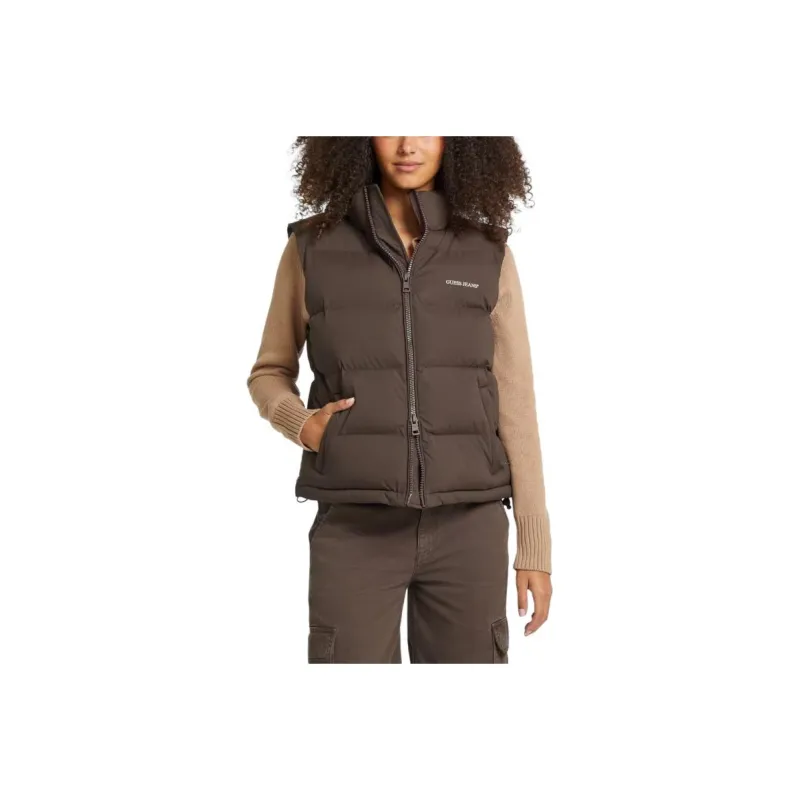 GUESS Vests Women's Brown-0