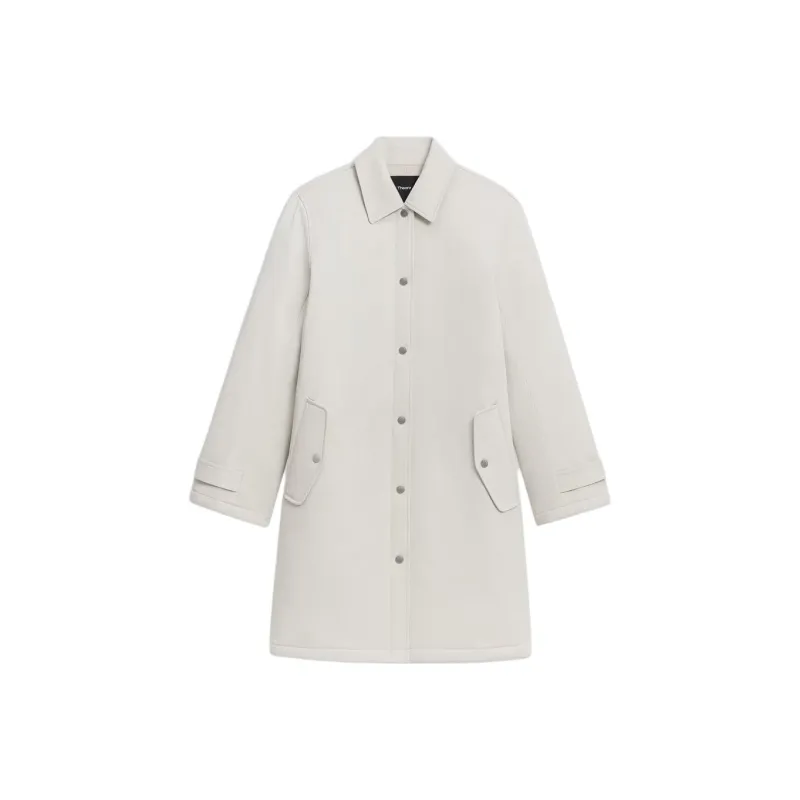 THEORY Coats Women's Sand White-0