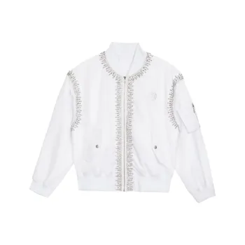 TCH Cropped Coats Women's White