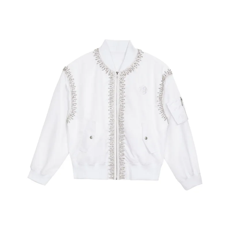 TCH Cropped Coats Women's White-0
