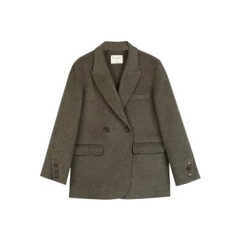 SOLIGHTER Business Suit Women's Green Tone Dark Coffee