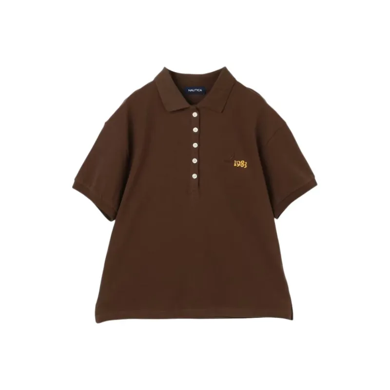 NAUTICA JAPAN Polo Shirt Women's Brown-0