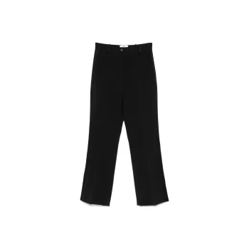 Elisabetta Franchi Satin trim Crepe Trousers