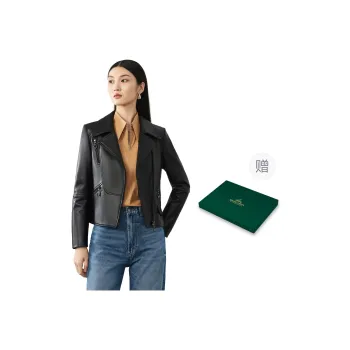 FORTEI Leather Jacket Women's Black
