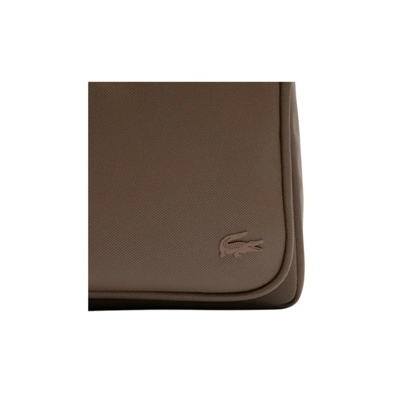 LACOSTE Polyurethane Backpack Men's Brown-3