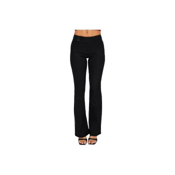 PRINCESS POLLY KINKIRK FLARED PANTS Casual Pants Women's Black