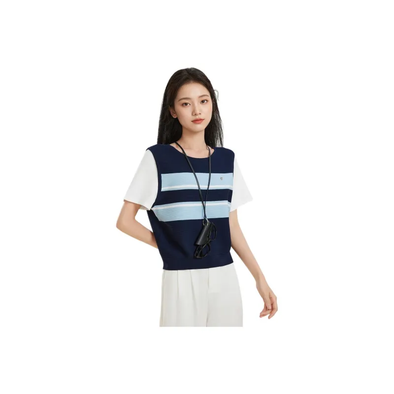 Love to serve Knitwear Women's Blue White Multicolor-0