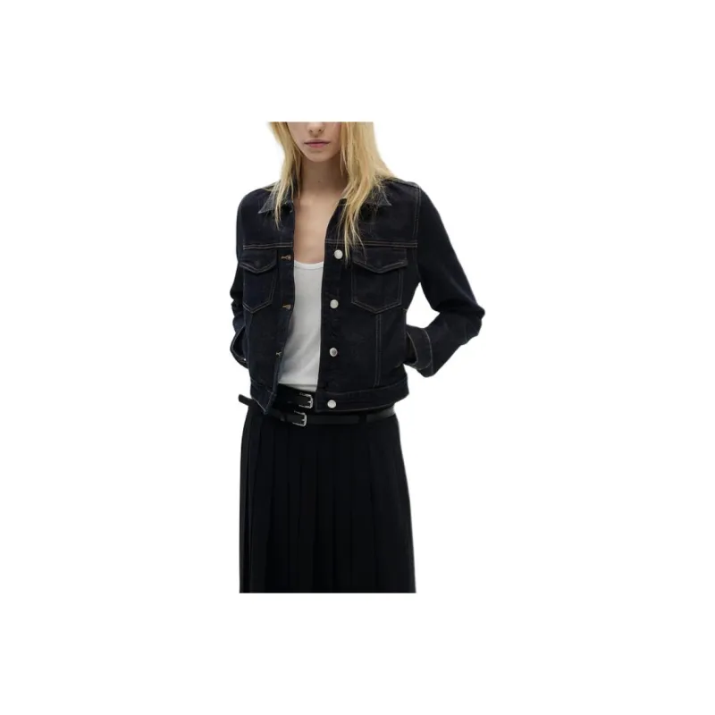 MANGO Denim Jackets Women's-1