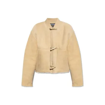 Jacquemus Telo Cropped Leather Jacket
