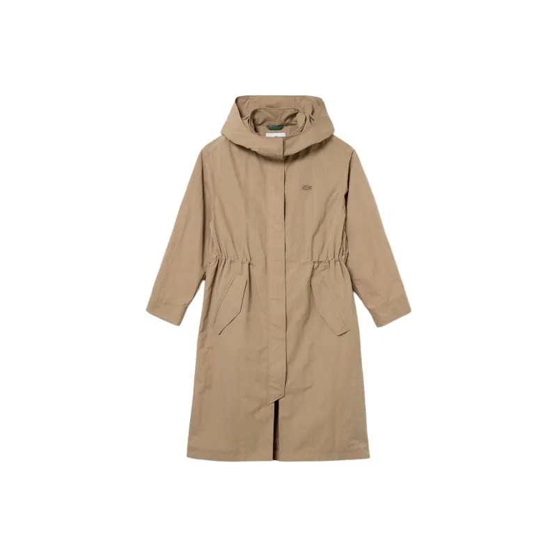 LACOSTE Trench Coat Women's Beige-0