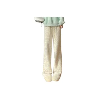 Ya Sheep People Casual Pants Women's Dotted Fleece Lined