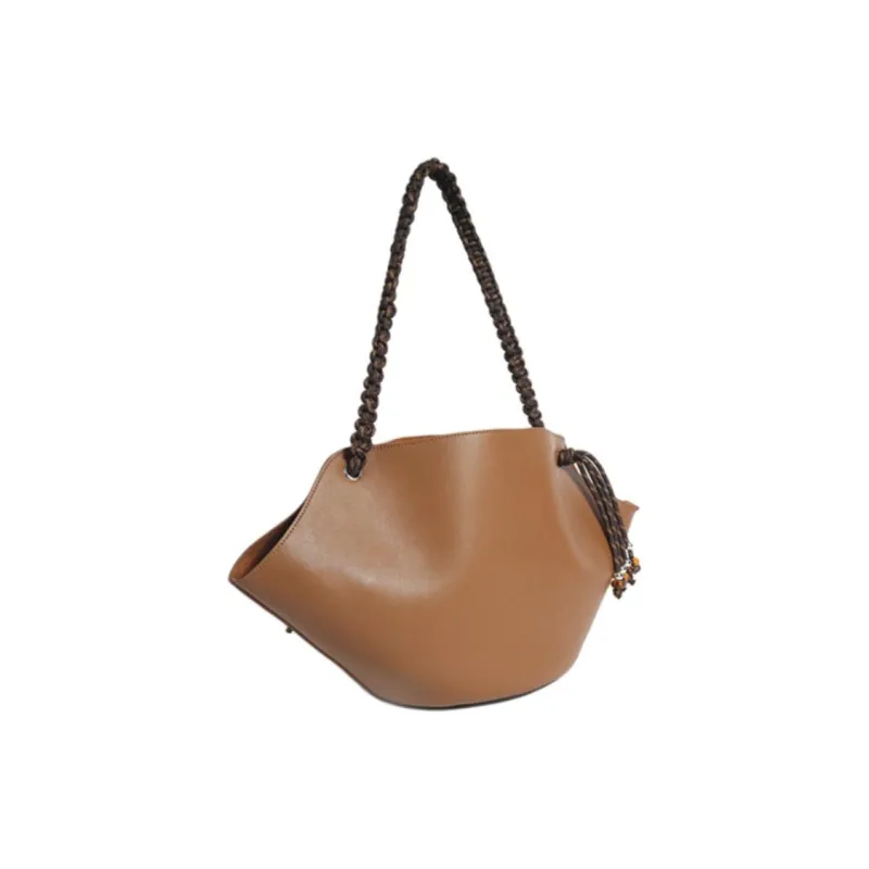 Bullrun Cow Leather Shoulder Bag Small Size Large Size Women's Brown, Coffee, Black, Red-1