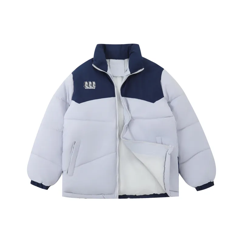 LSVE Puffer Jacket Women's Gray & Blue-0
