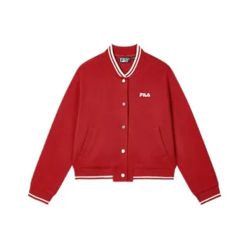 FILA HERITAGE Baseball Jacket Women's Rhythmic Red
