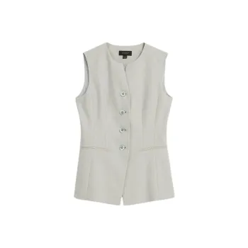Yiner Vests Women's Light Blue